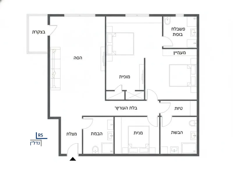 For sale: Apartment, 4 rooms in Hetsepon Hechedesh -Hechelek Htsponi, Tel Aviv-Yafo, photo 4