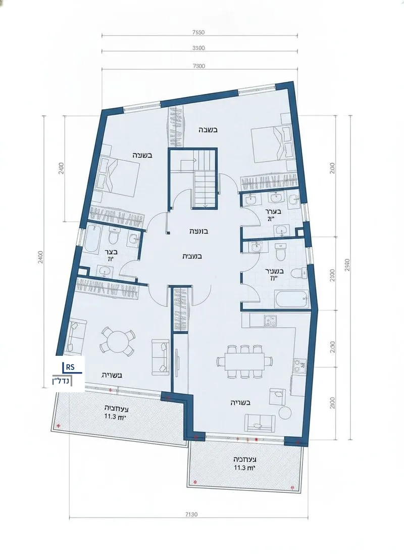 For sale: Apartment, 4 rooms in Hetsepon Hechedesh Sebibet Kiker Hmdina, Tel Aviv-Yafo, photo 4
